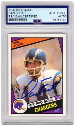 Dan fouts signed chargers - fouts,