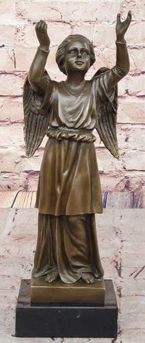Statuina angelo bambino - , bronzo